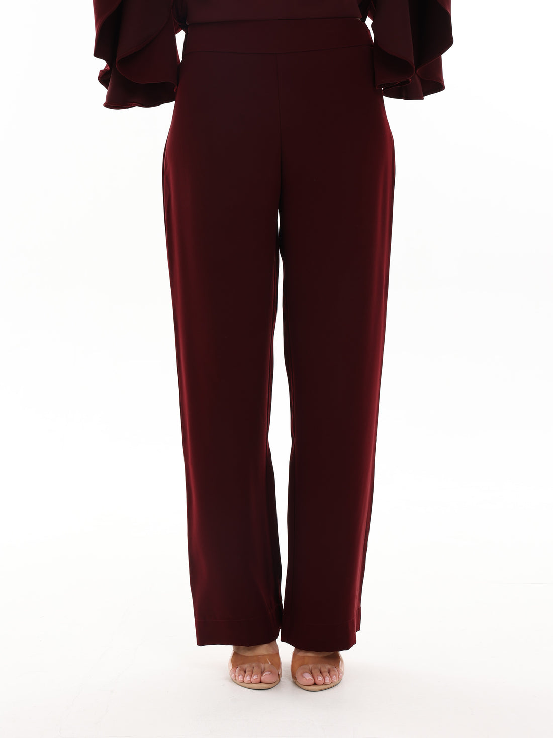 Burgundy Tailored Pants