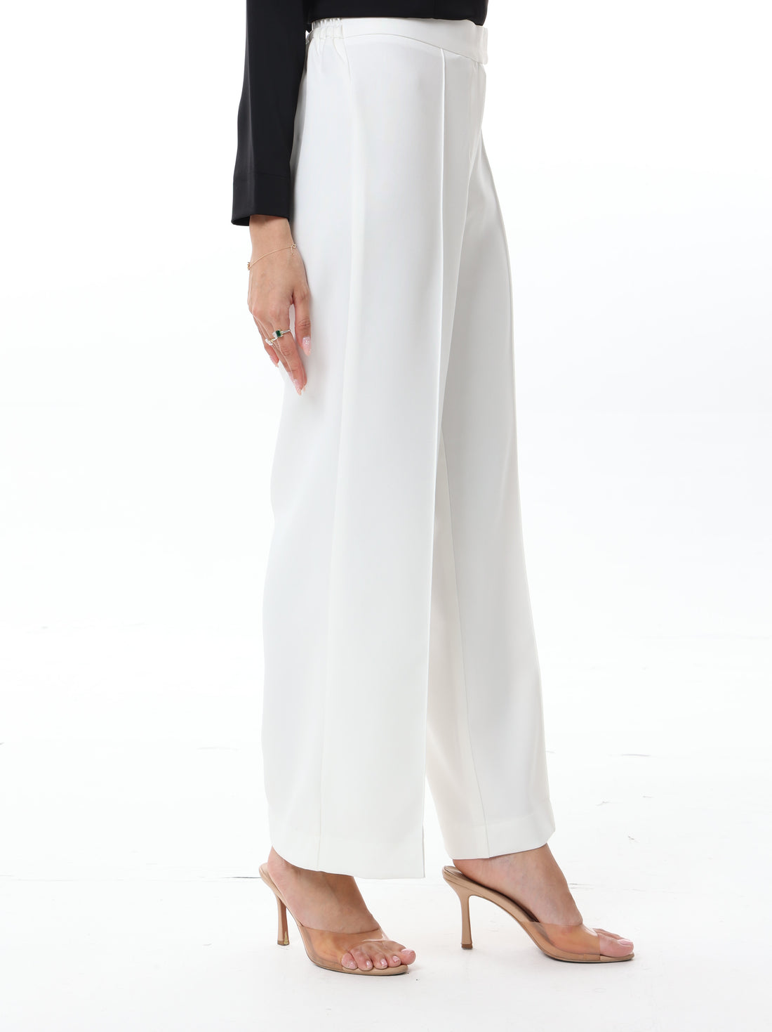 White Basic Pants