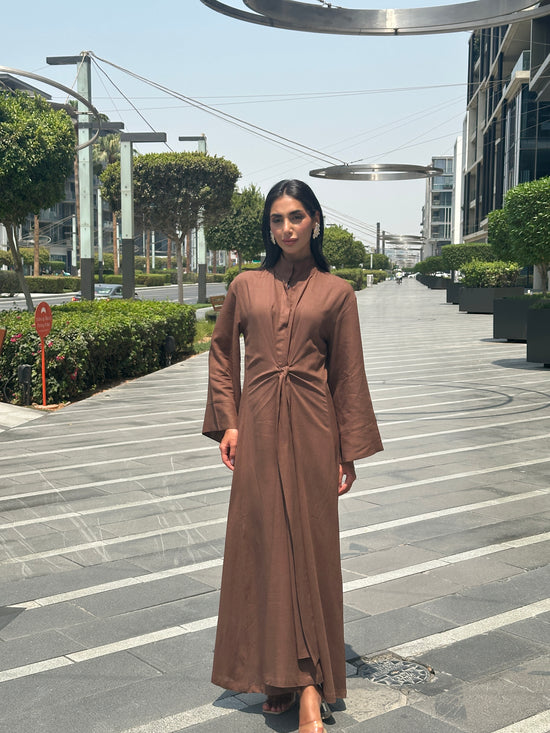 Mocha Brown Flara Dress