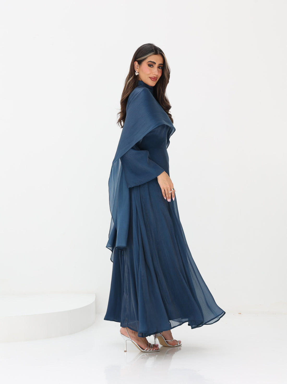Own The Moment Dress In Navy Blue