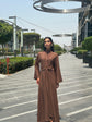 Mocha Brown Flara Dress