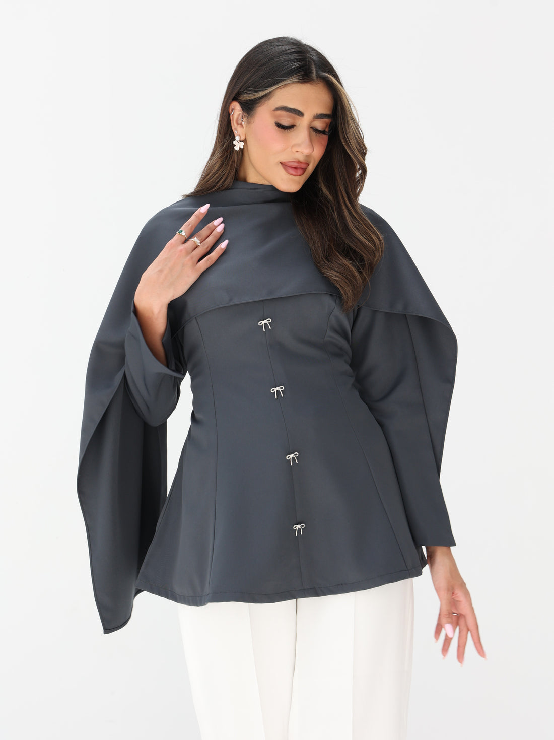 Made To Be Seen Top In Slate Grey
