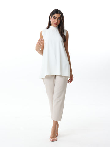 The Modest Base Top in White