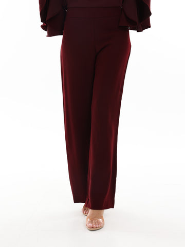 Burgundy Tailored Pants