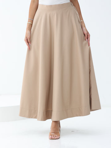 The Wear Everywhere Skirt in Beige