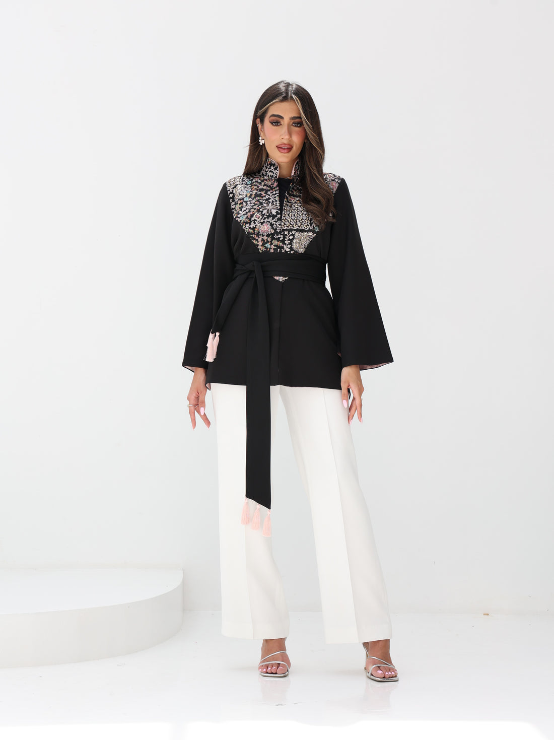 All Eyes On You Kimono In Black