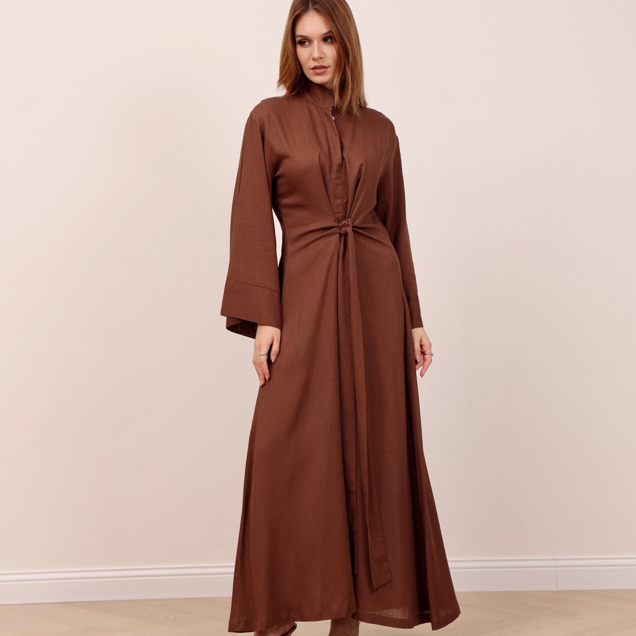 Mocha Brown Flara Dress