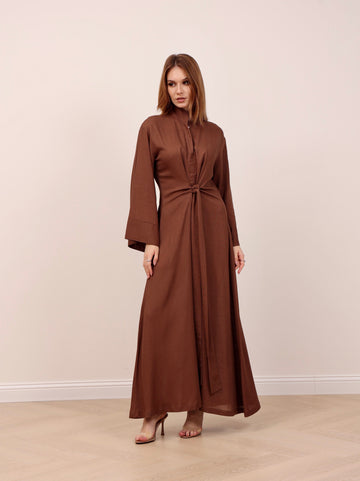Mocha Brown Flara Dress