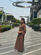Mocha Brown Flara Dress