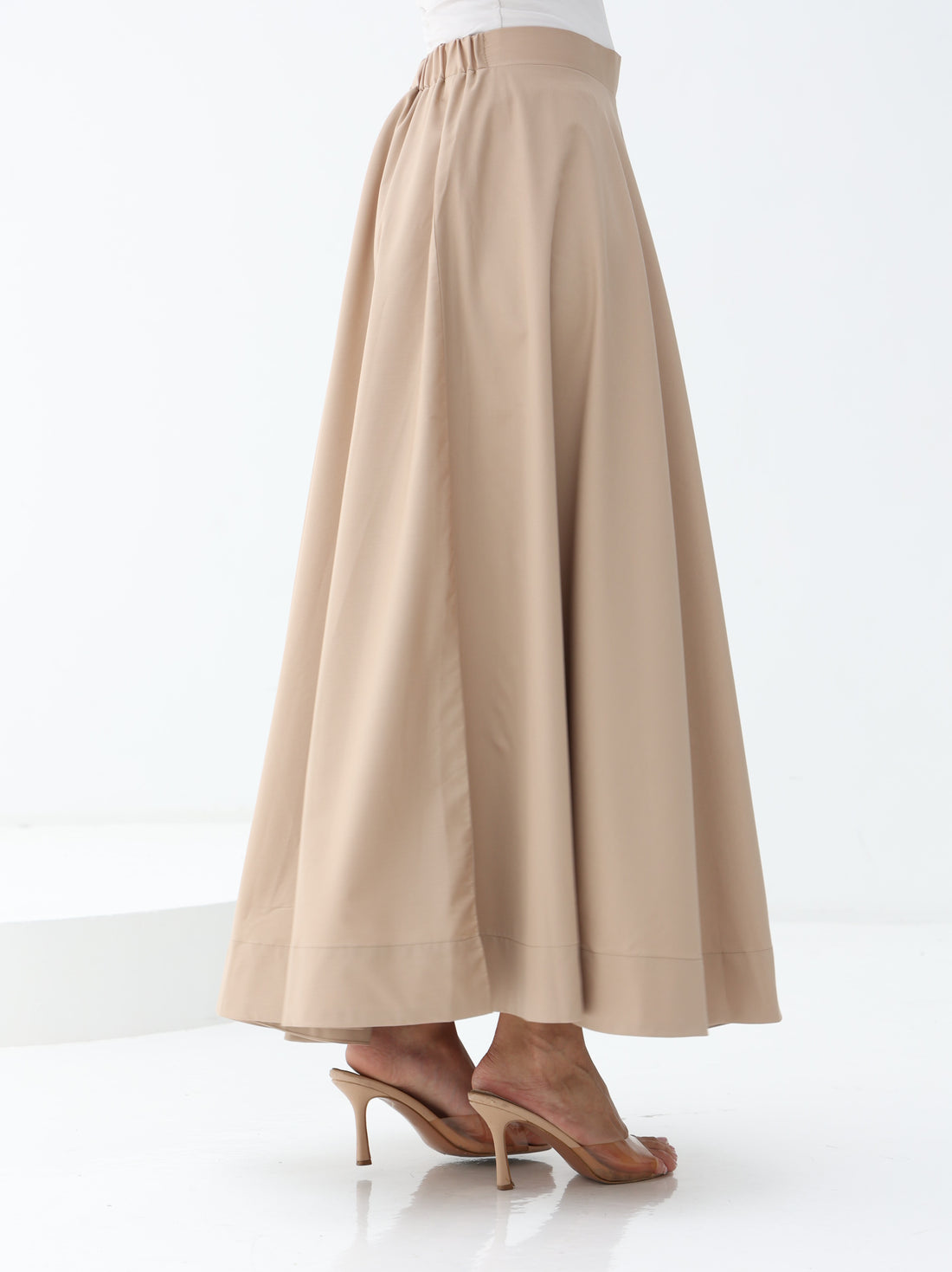 The Wear Everywhere Skirt in Beige
