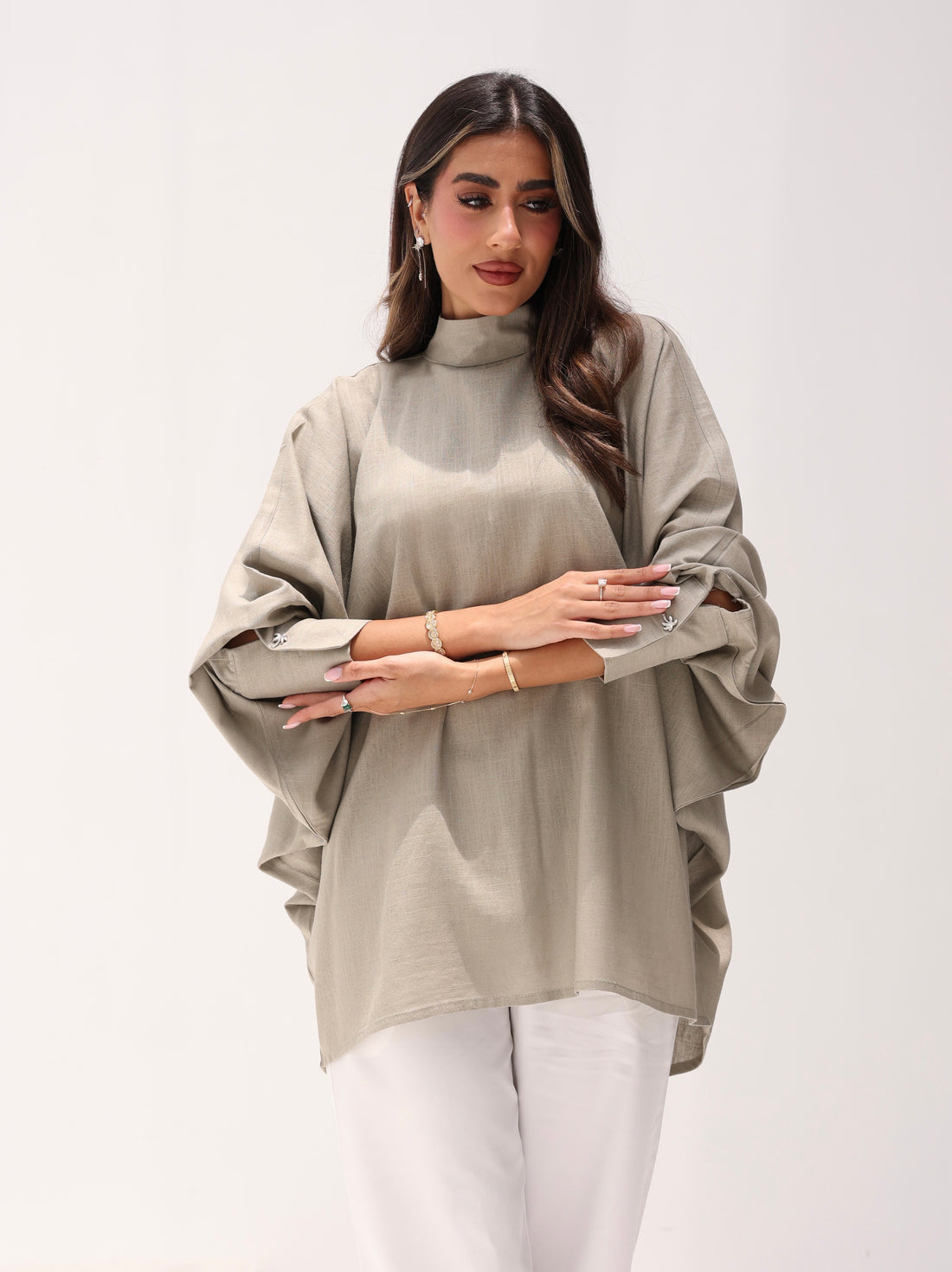 Beat the Heat Top in Greige