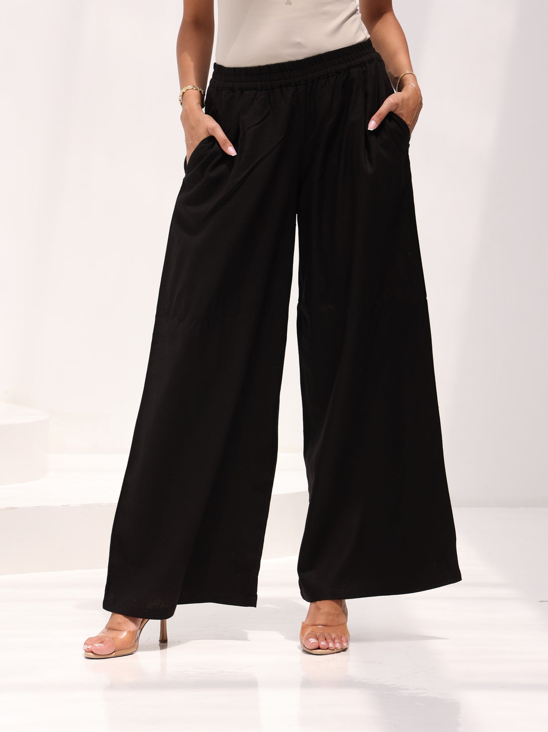 Made for Modesty Linen Pants in Black