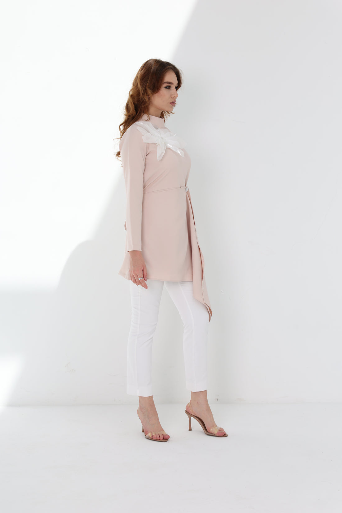 Peach Flora Top