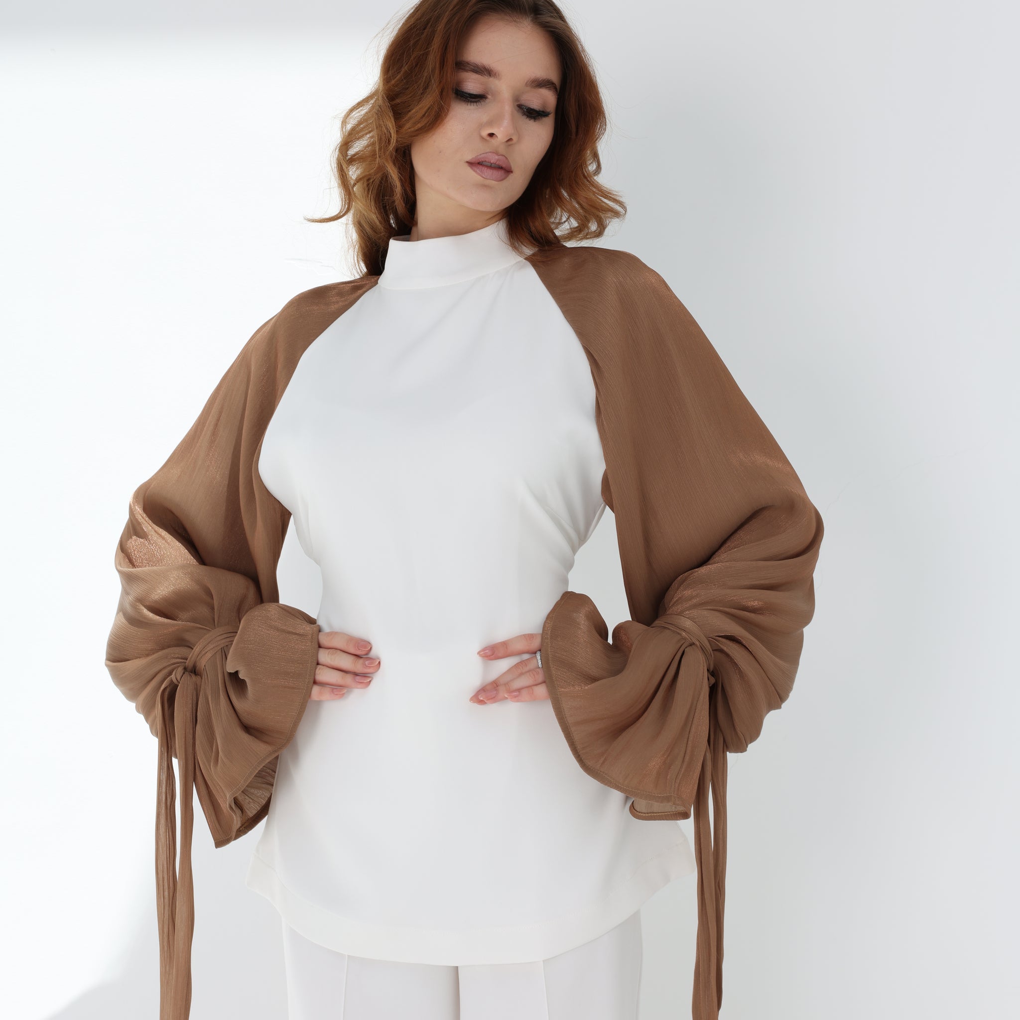 White Veila Top