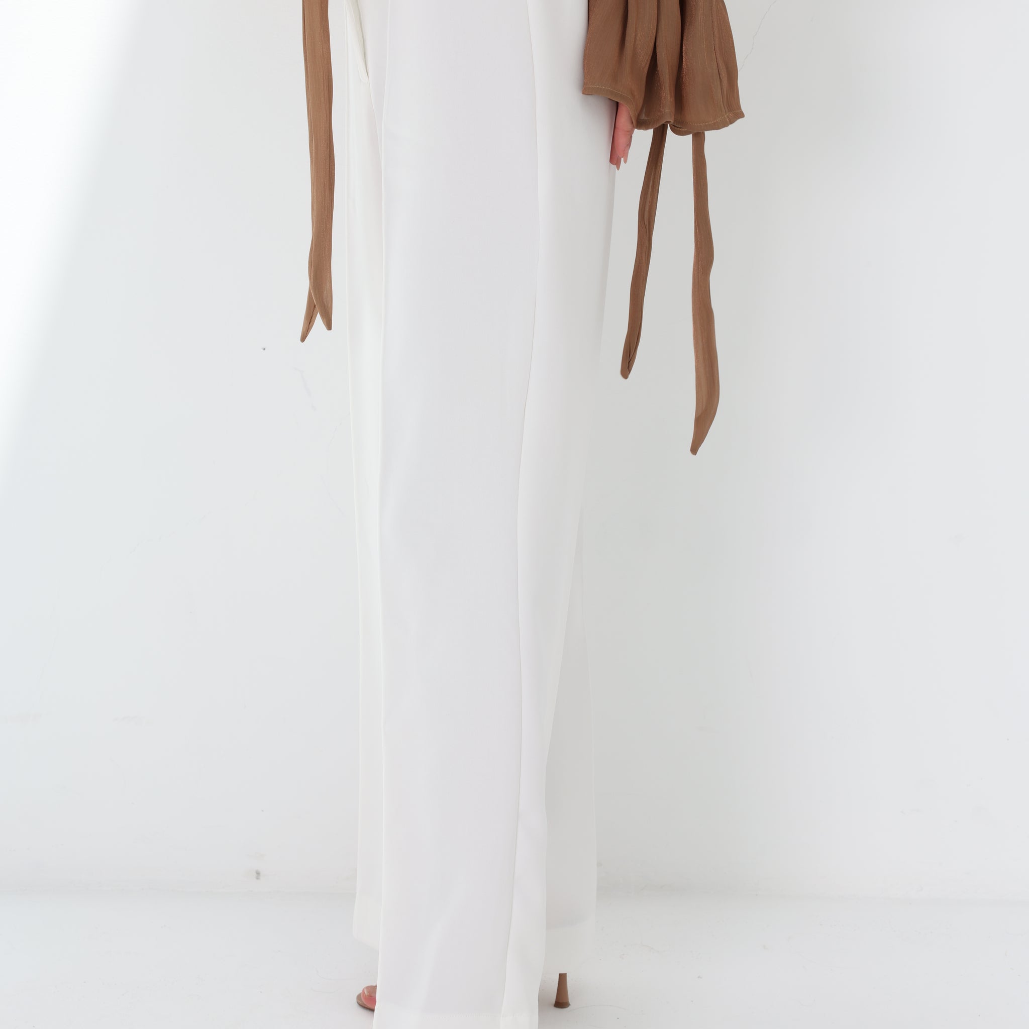 White Basic Pants