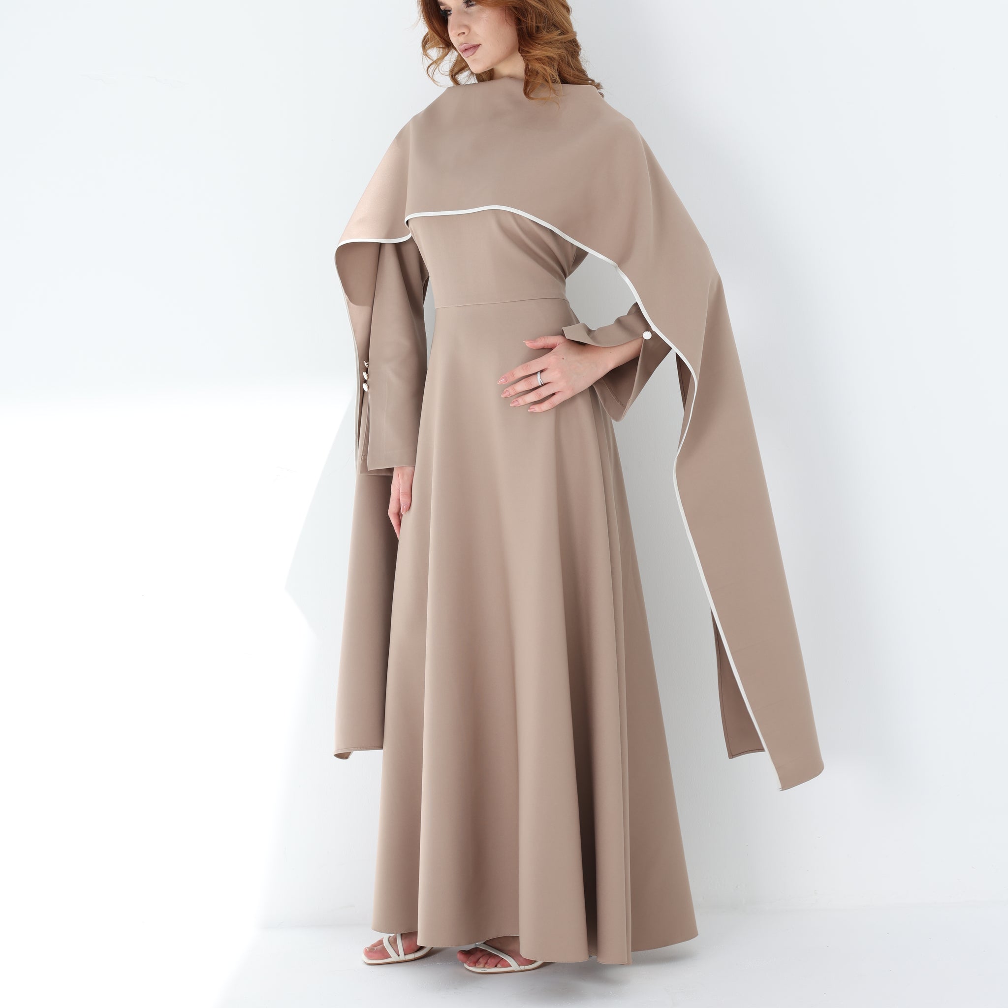 Beige Luna Dress