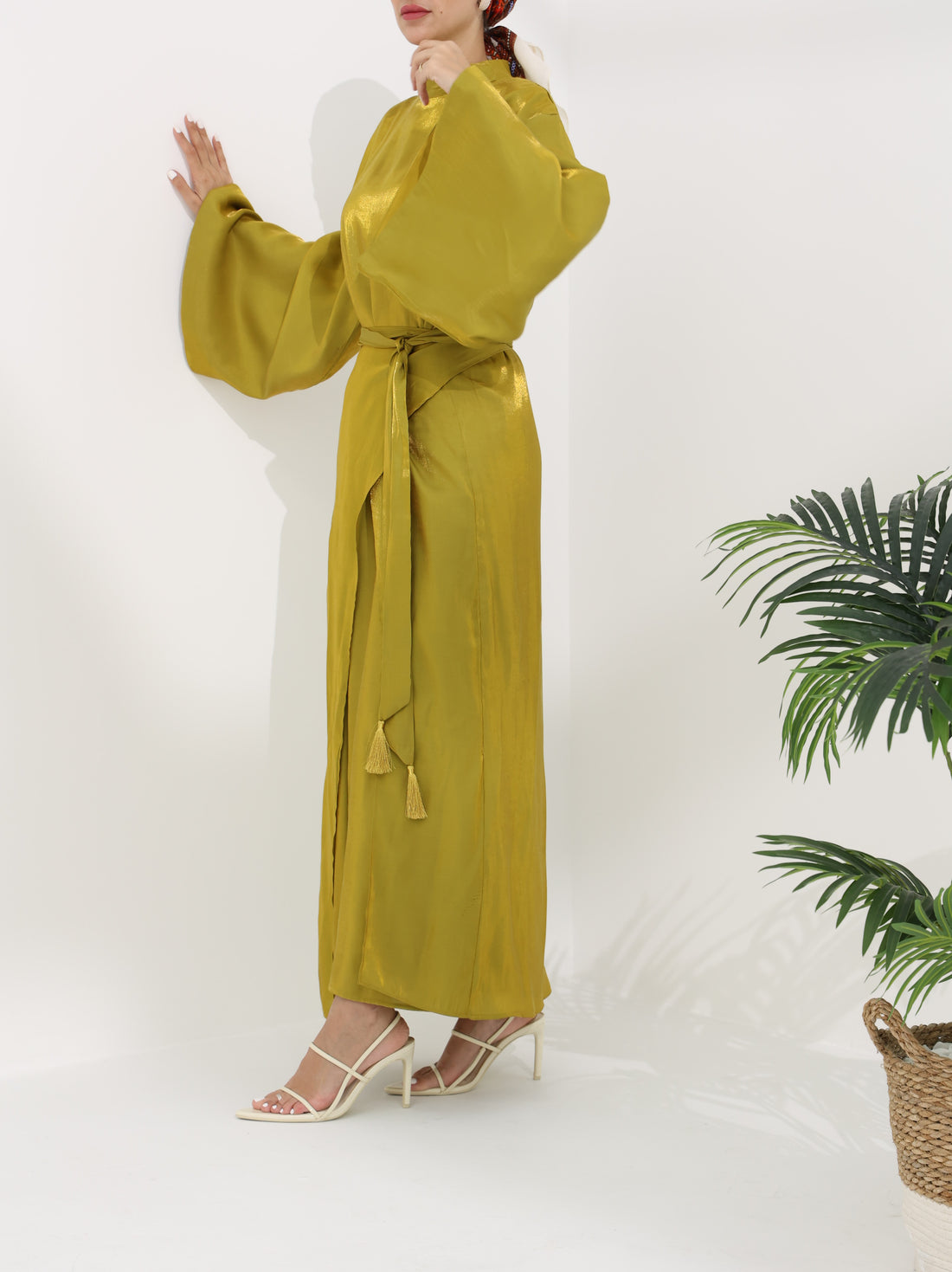 Yellow Wrap Dress