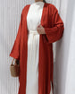 Burnt Orange Kimono with Inner Dress