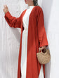 Burnt Orange Kimono with Inner Dress