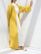 Yellow Kimono with Inner Dress