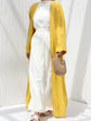 Yellow Kimono with Inner Dress